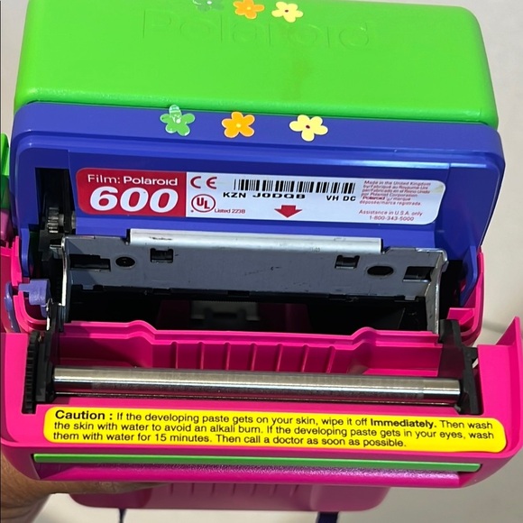 Barbie Mattel 1999 Polaroid Pink and Green Instant Camera In Box - Picture 5 of 16